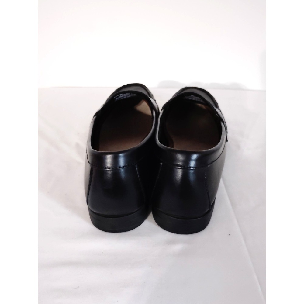 Eastland Women's 7.5 M Black Leather Classic Penny Loafers Slip‑On Dress Casual - Picture 12 of 16